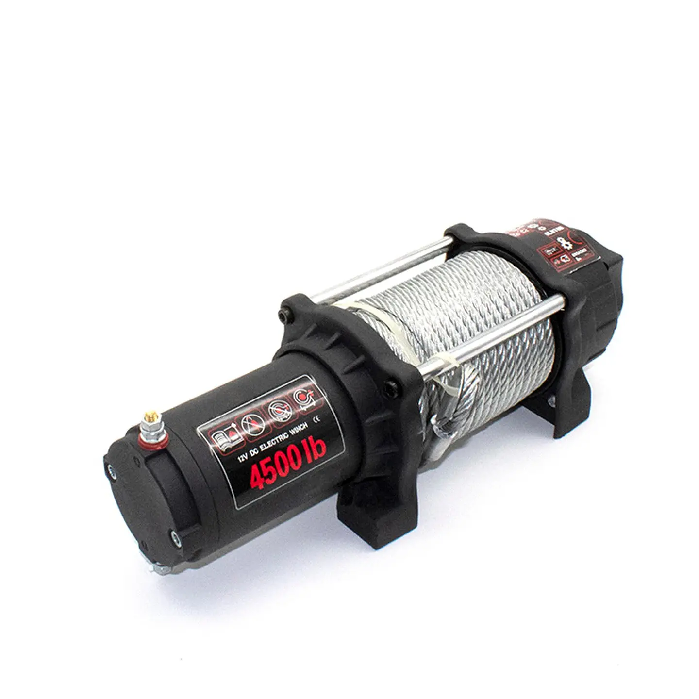 Winche Eléctrico 4500lb (2040Kg) 12V con Cable de Acero | Kangaroo Chile 4