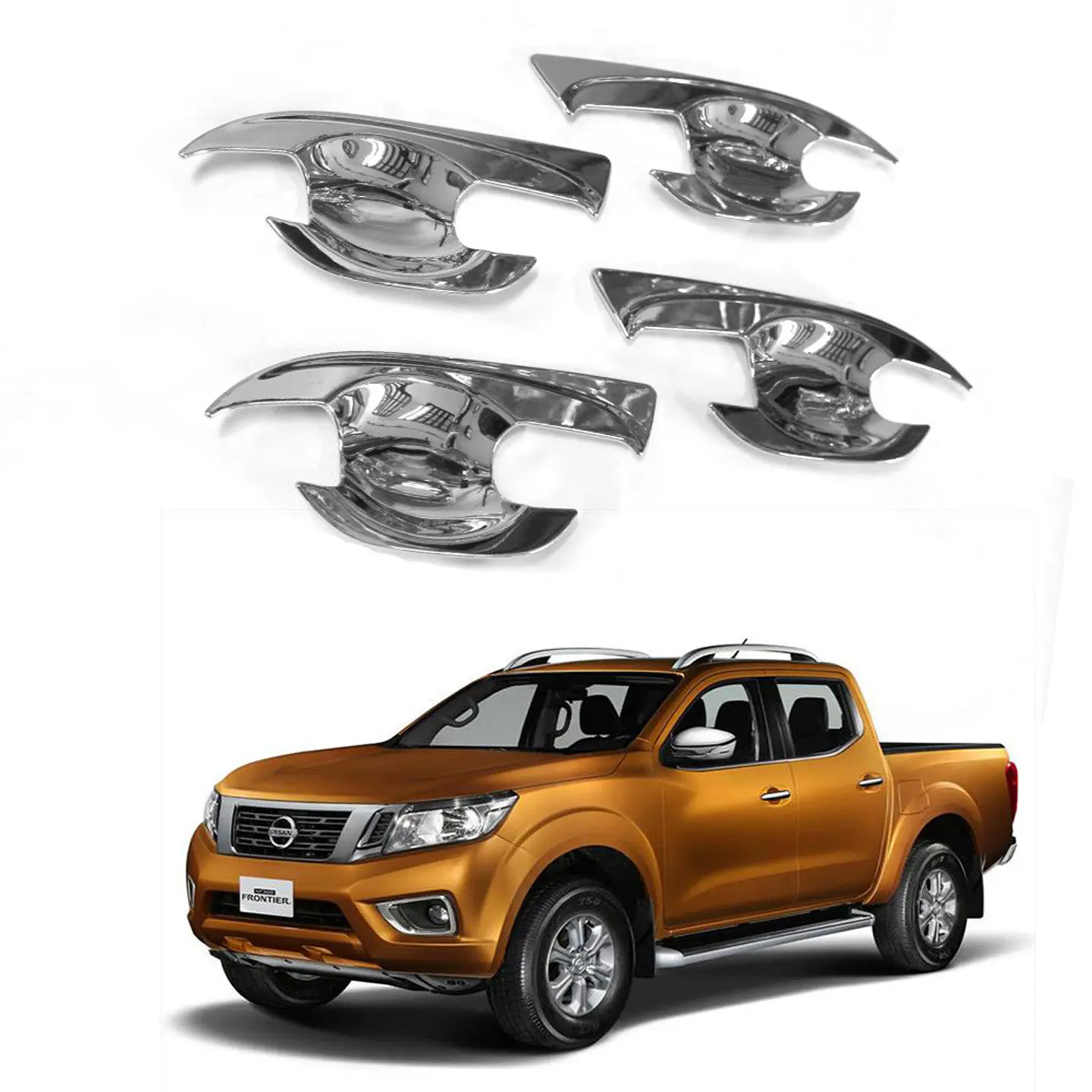 Fondo De Manillas Cromadas Nissan Np300 Tunning 1