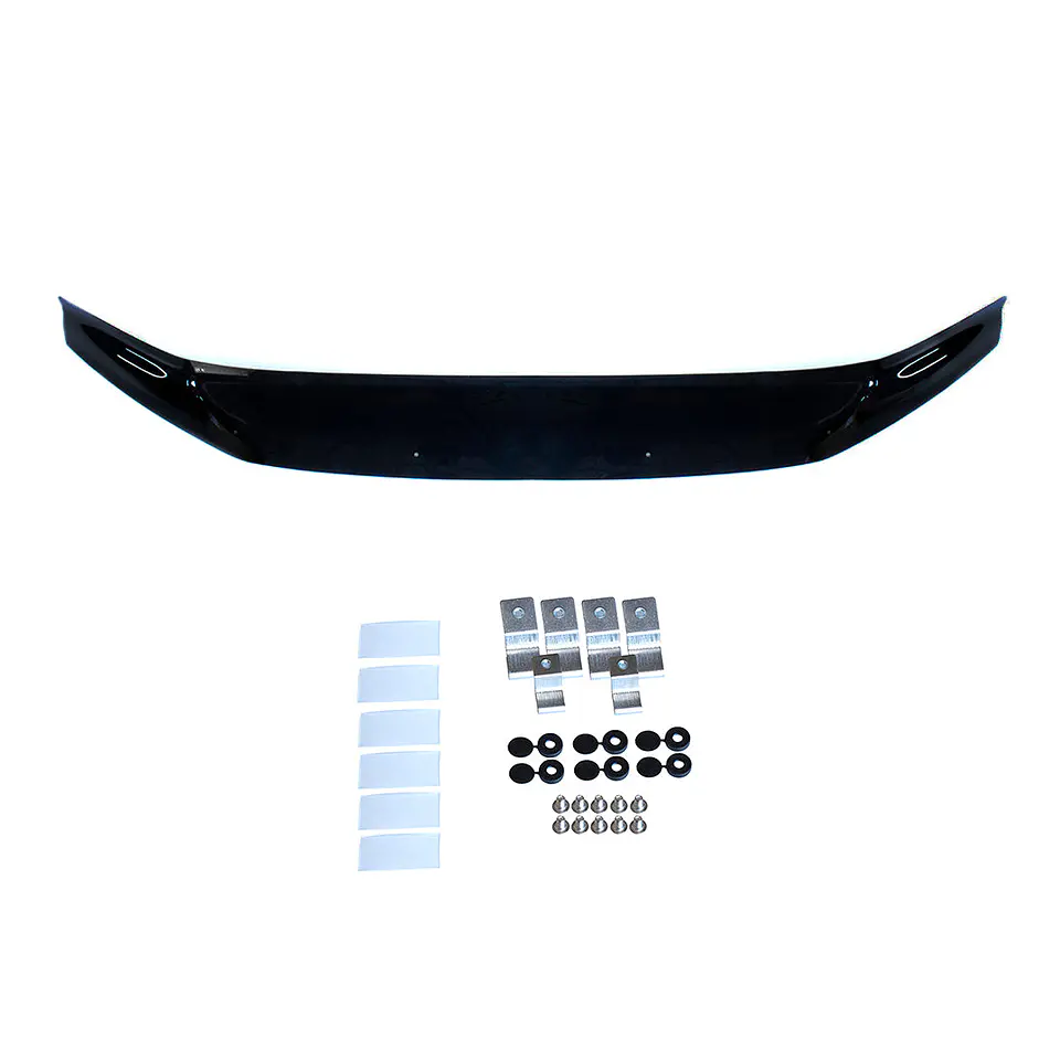 Deflector de Capot Great Wall Poer 2019-2022 Policarbonato Negro – Instalación sin perforación 5