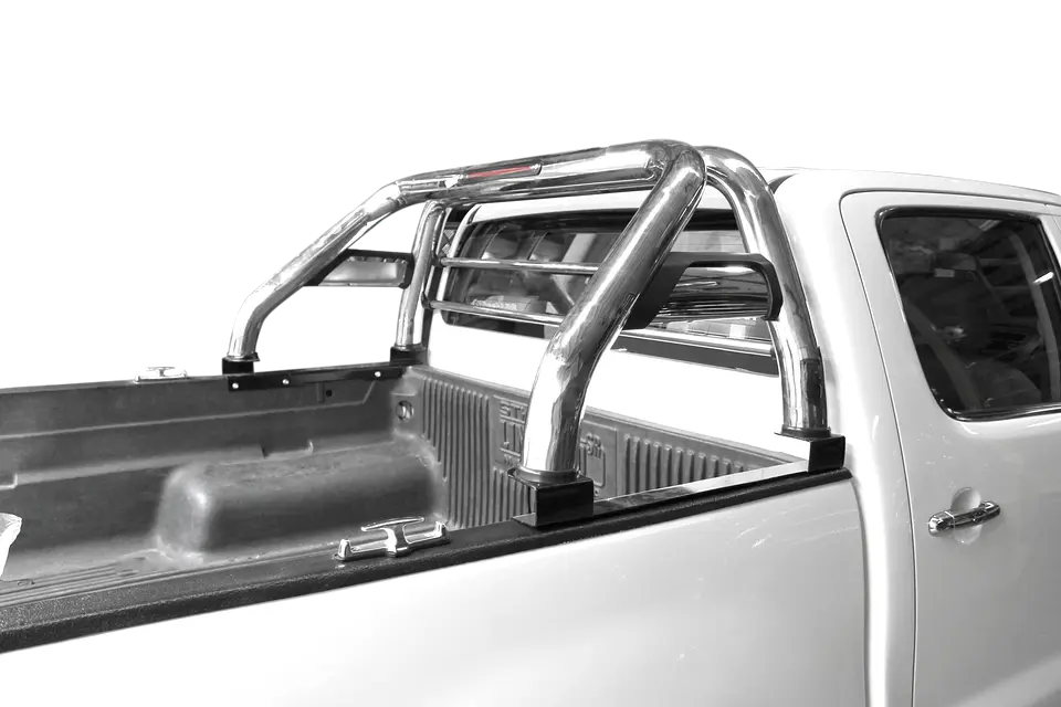 Barra Antivuelco Acero Inoxidable Toyota Hilux 2006-2015 | Luz de Freno y Base para Lona | Kangaroo Chile 5
