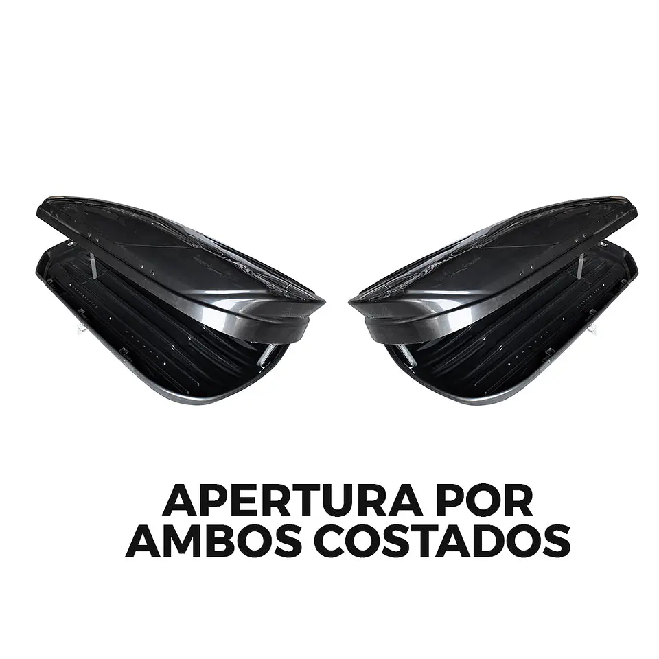Caja Portaequipaje 450 Litros Negra | Policarbonato con Filtro UV | Aerodinámica y Segura | Kangaroo Chile 4