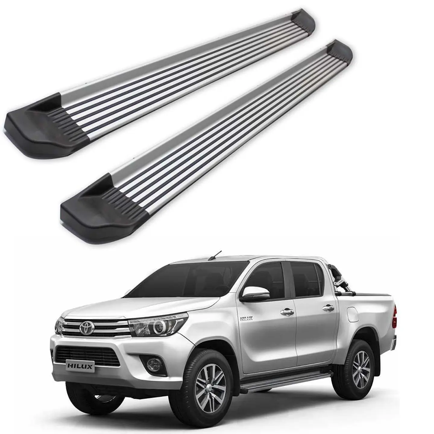 Set de Pisaderas de Aluminio | Toyota Hilux REVO 2016-2024 | Kangaroo Chile 1