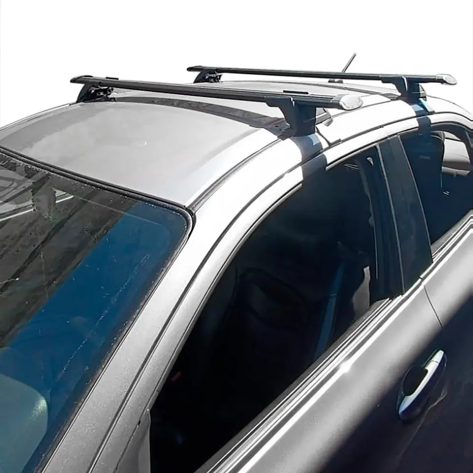 Barra de Techo Transversal Universal Negra para SUV y Camionetas – Puerta a Puerta con Seguridad Antirrobo 7