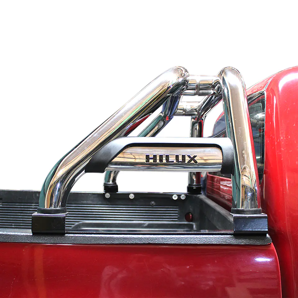 Barra Antivuelco Acero Inoxidable Toyota Hilux 2006-2015 | Luz de Freno y Base para Lona | Kangaroo Chile 6