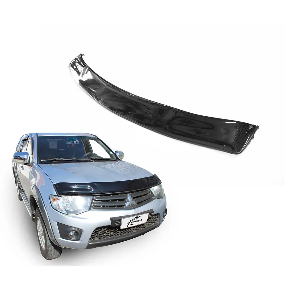 Deflector de Capot Mitsubishi L200 2006-2015 ABS Negro – Instalación sin perforación 1