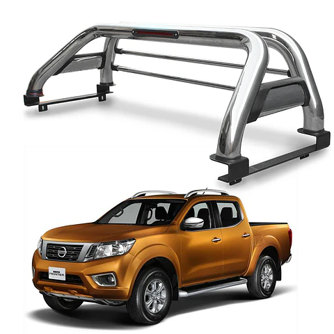 Barra Antivuelco de Acero Inoxidable para Nissan NP300 – Seguridad y Estilo