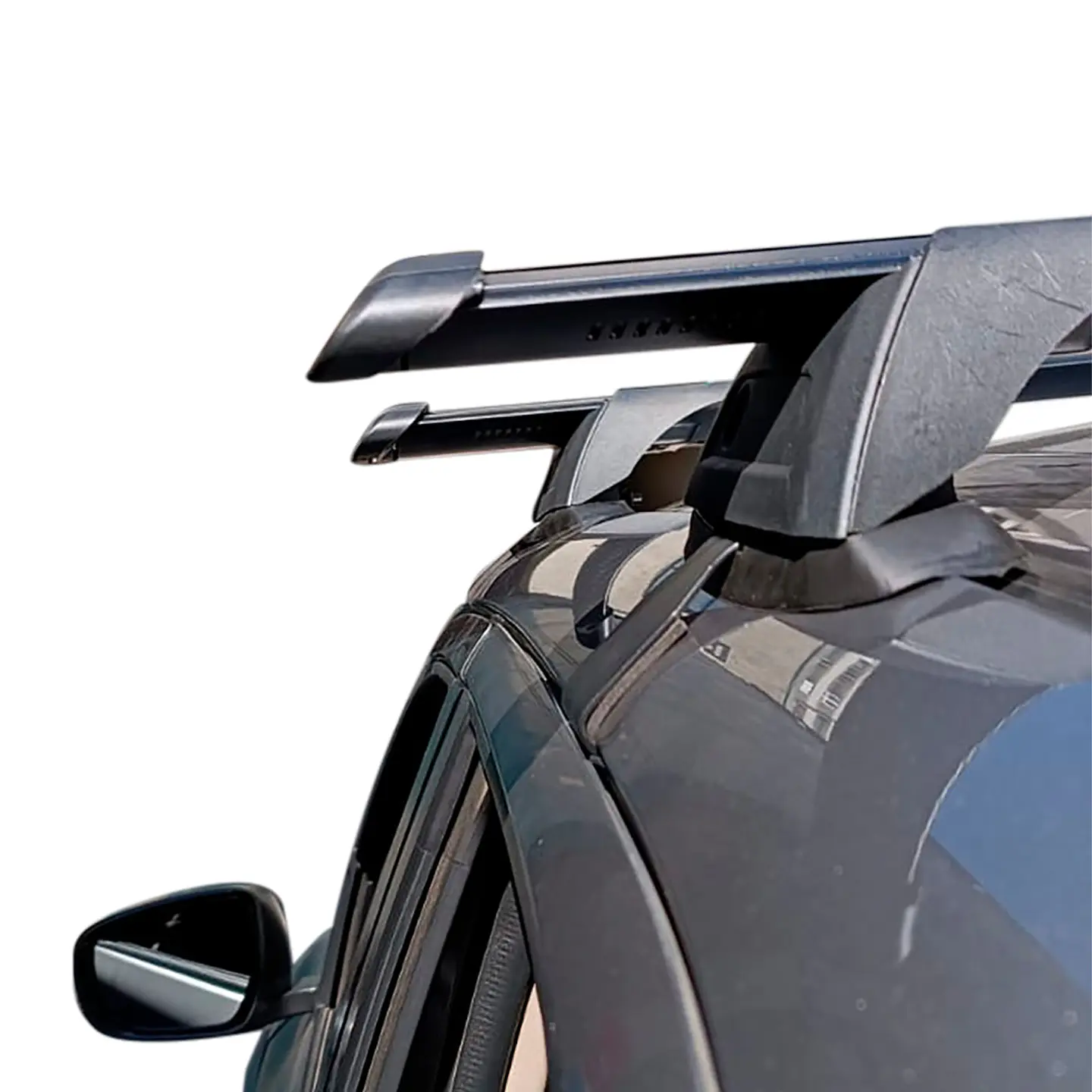Barra de Techo Transversal Universal Negra para SUV y Camionetas – Puerta a Puerta con Seguridad Antirrobo 9