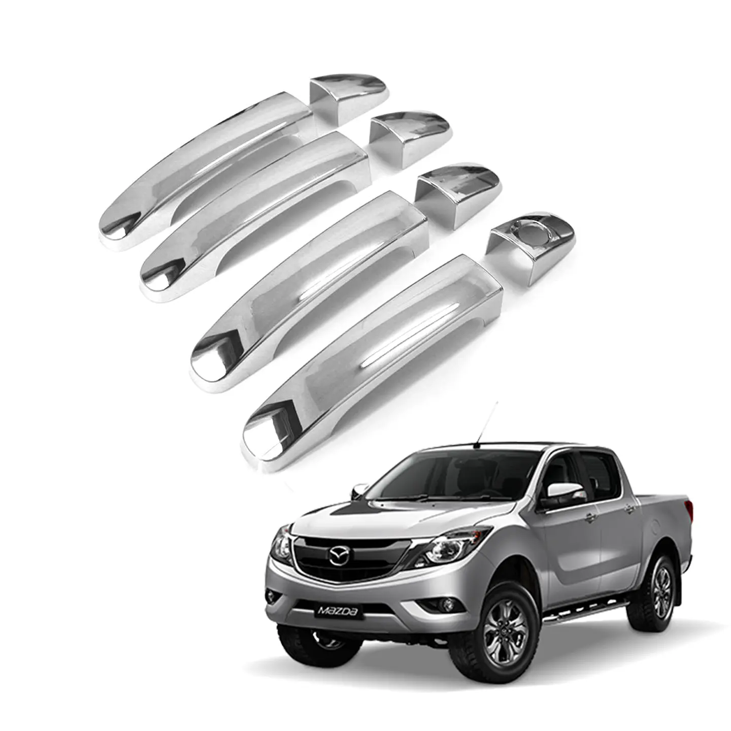 Cubre Manillas Cromadas Mazda BT50 2013-2020 | Estilo y Protección Premium 1