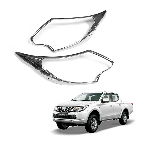 Biseles Delanteros Mitsubishi L200 2016-2019 Cromado