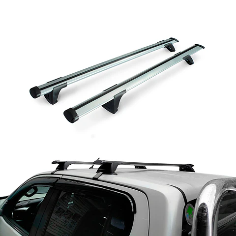 Barra de Techo Transversal Universal Gris para SUV y Camionetas – Seguridad Antirrobo