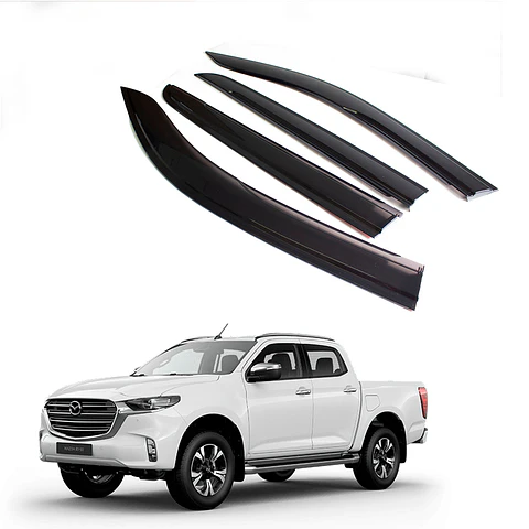 Set de Aletas Bota Agua Mazda BT50 2022-2023 | ABS Negro, Fácil Instalación