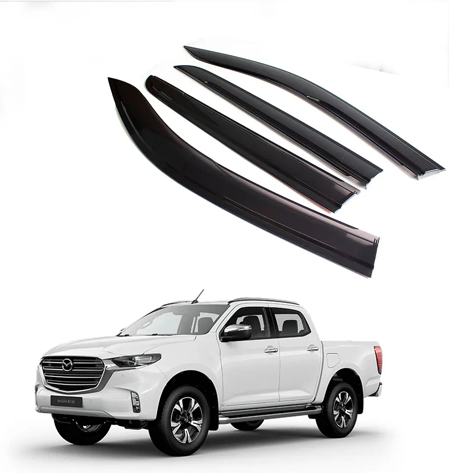 Set de Aletas Bota Agua Mazda BT50 2022-2023 | ABS Negro, Fácil Instalación 1