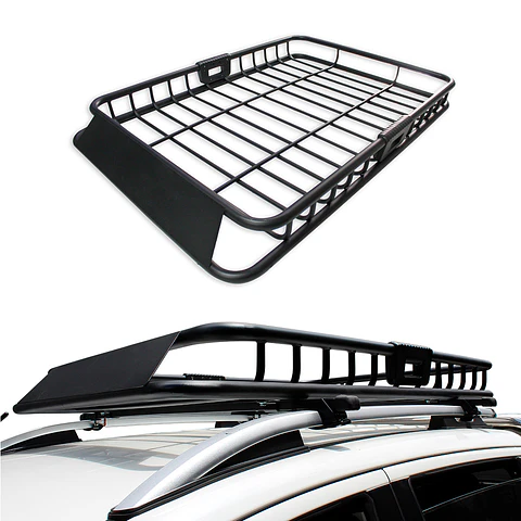 Parrilla de Techo RALLY Negra 140x100 | Fierro Reforzado para SUV y Camionetas | Kangaroo Chile