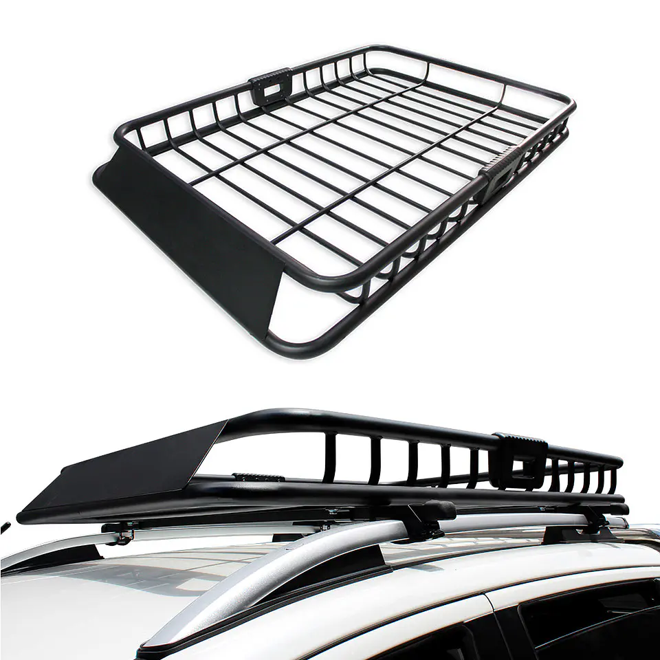 Parrilla de Techo RALLY Negra 140x100 | Fierro Reforzado para SUV y Camionetas | Kangaroo Chile 1