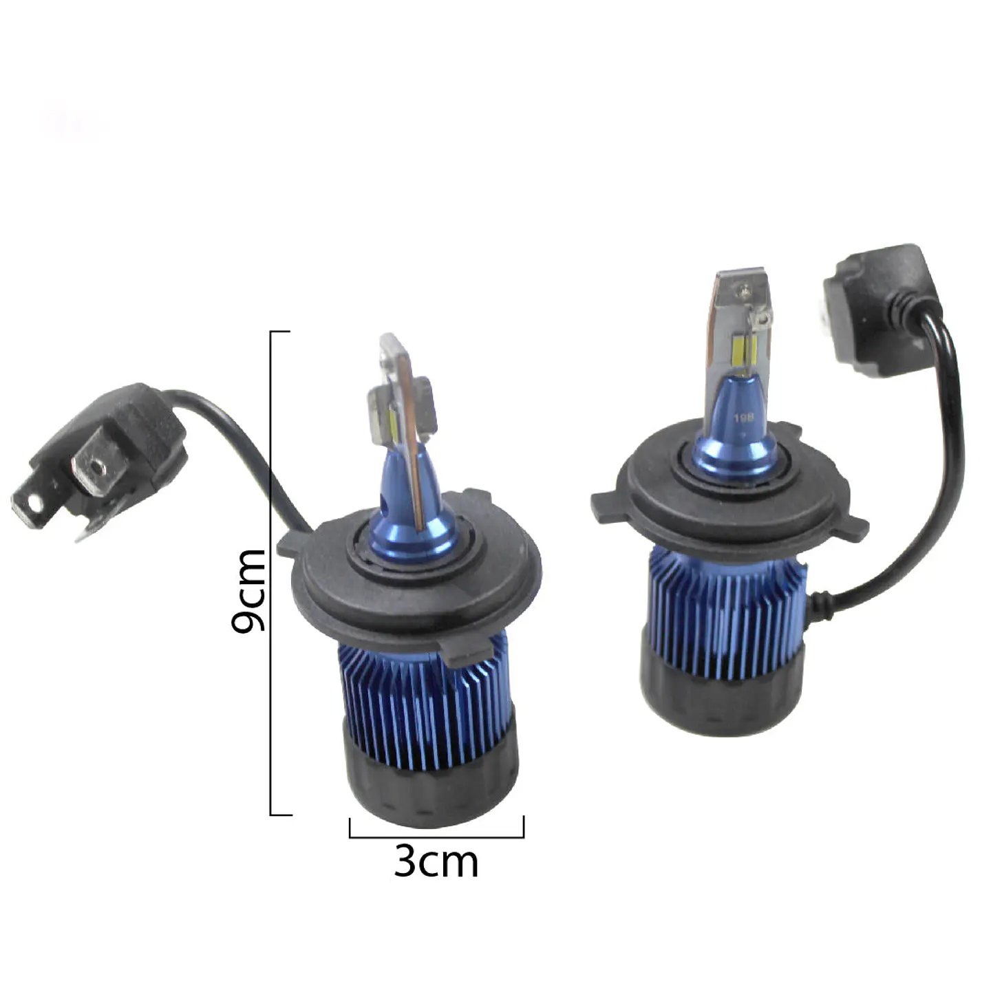 Ampolleta Mini LED H4 Turbo Ventilador 36W 12/24V | 3600 Lumen Blanco Neutro 2