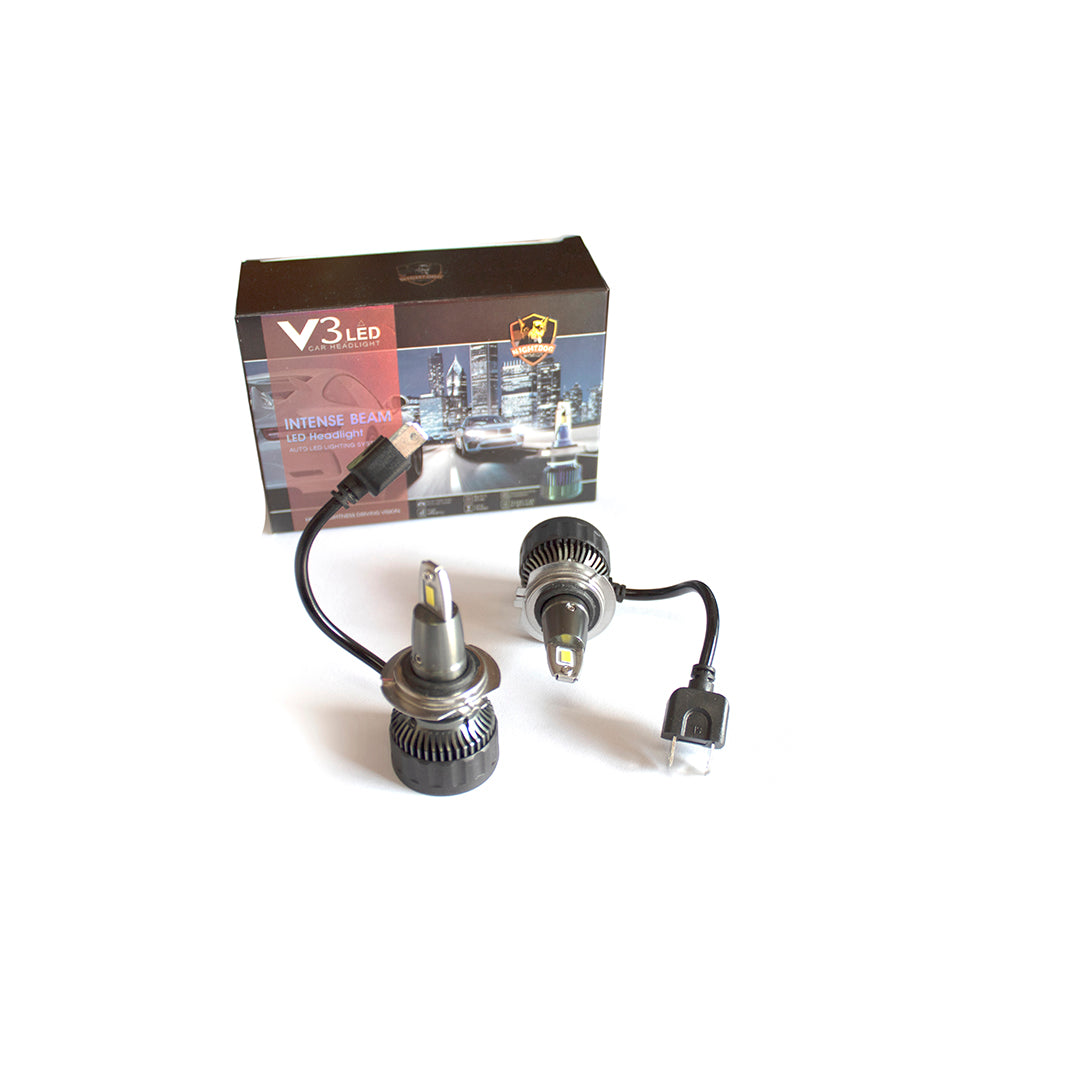 Ampolletas Mini LED H7 36W 12/24V | 3600 Lumen Blanco Neutro Turbo Ventilador