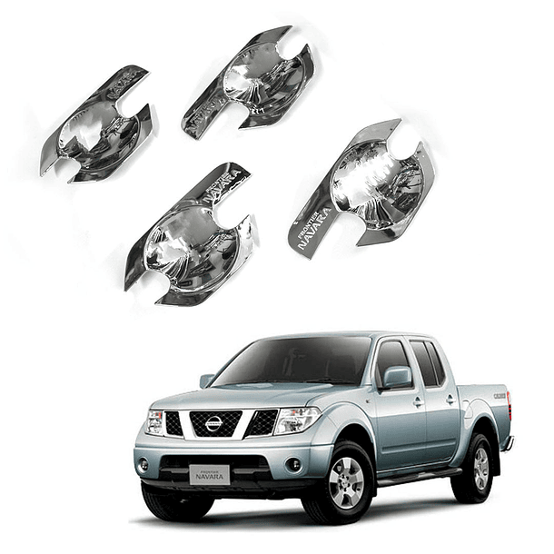 Cubre Fondo De Manillas Para Nissan Navara 2006-2015 Cromado