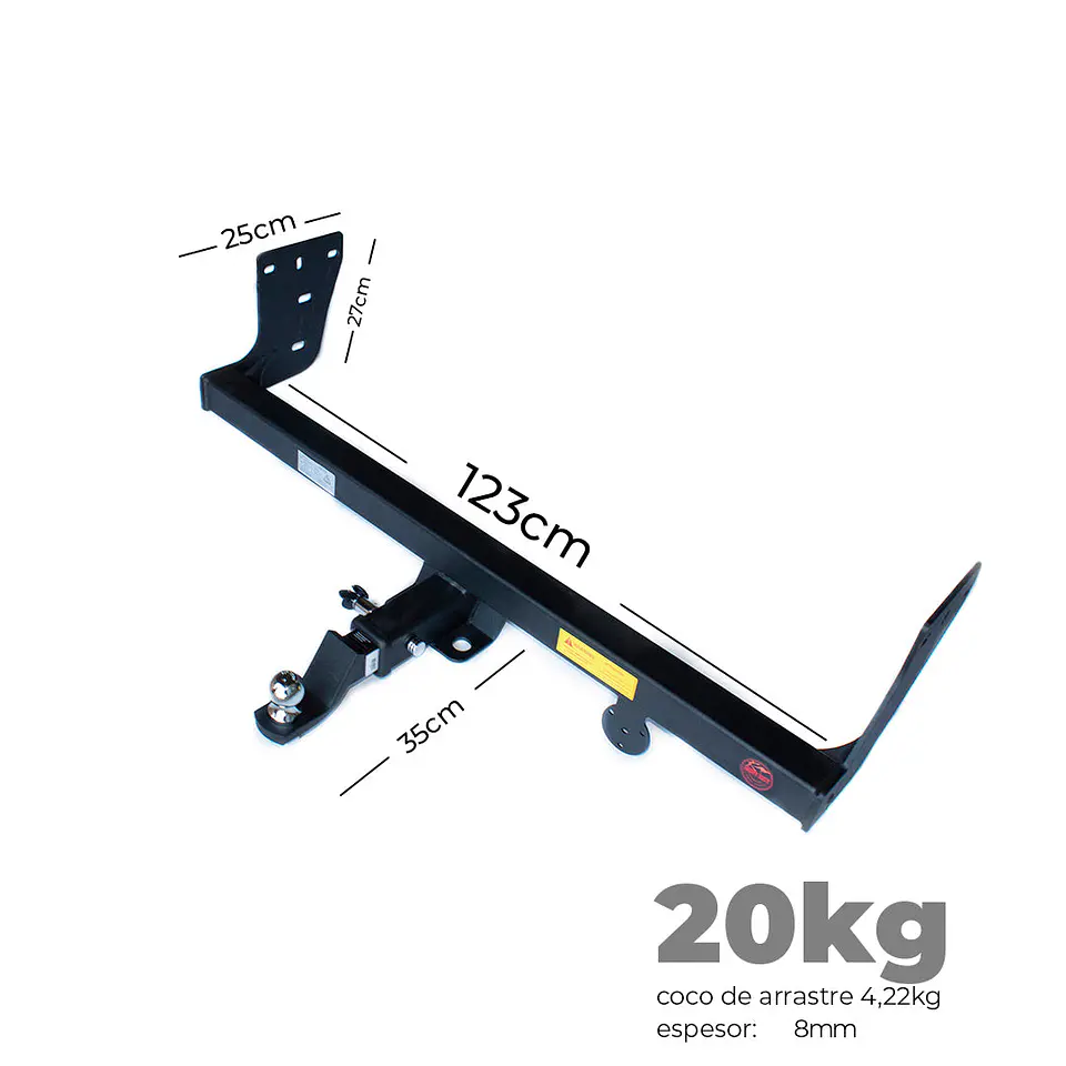 Enganche de Remolque Great Wall Poer | Capacidad 3.600 kg con Candado Anti-Robo | Kangaroo Chile 2