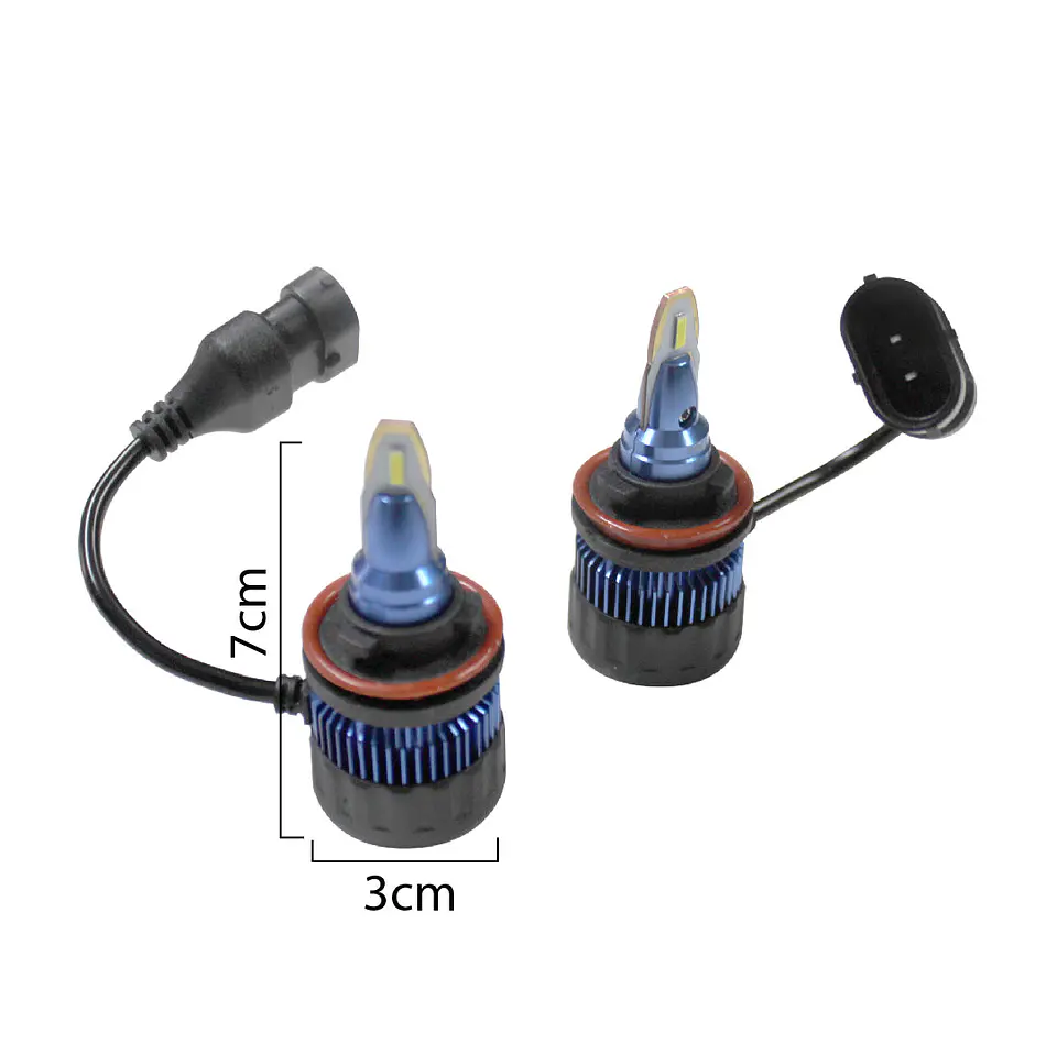 Ampolletas Luces Mini Led H11 Turbo Ventilador 3800 Lumen 2