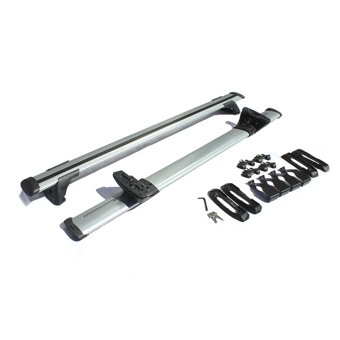 Barra de Techo Transversal Universal Gris para SUV y Camionetas – Seguridad Antirrobo 5