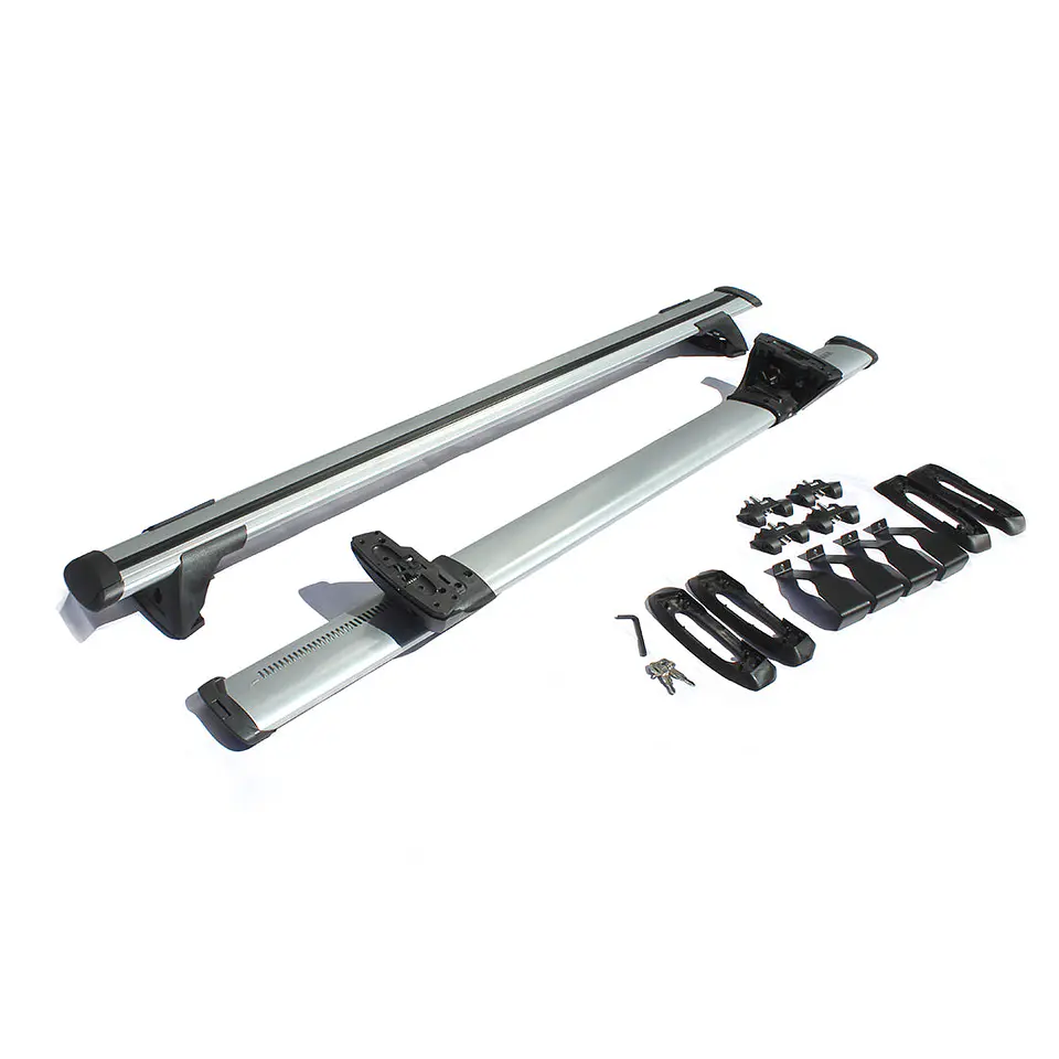 Barra de Techo Transversal Universal Gris para SUV y Camionetas – Seguridad Antirrobo 5