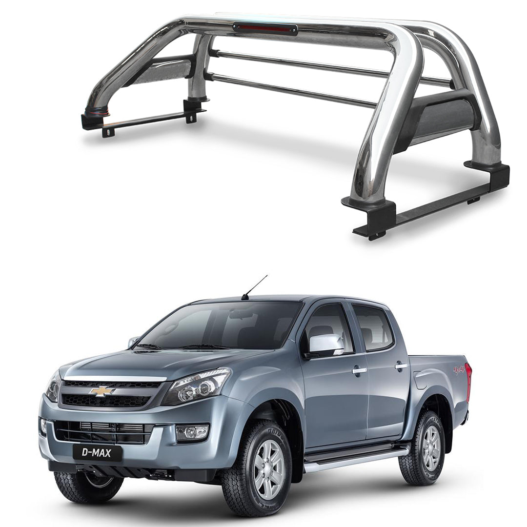 Barra Antivuelco Acero Inoxidable Chevrolet D-Max 2015-2021