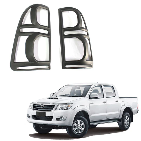 Bisel Trasero Negro Mate Hilux 2012-2015