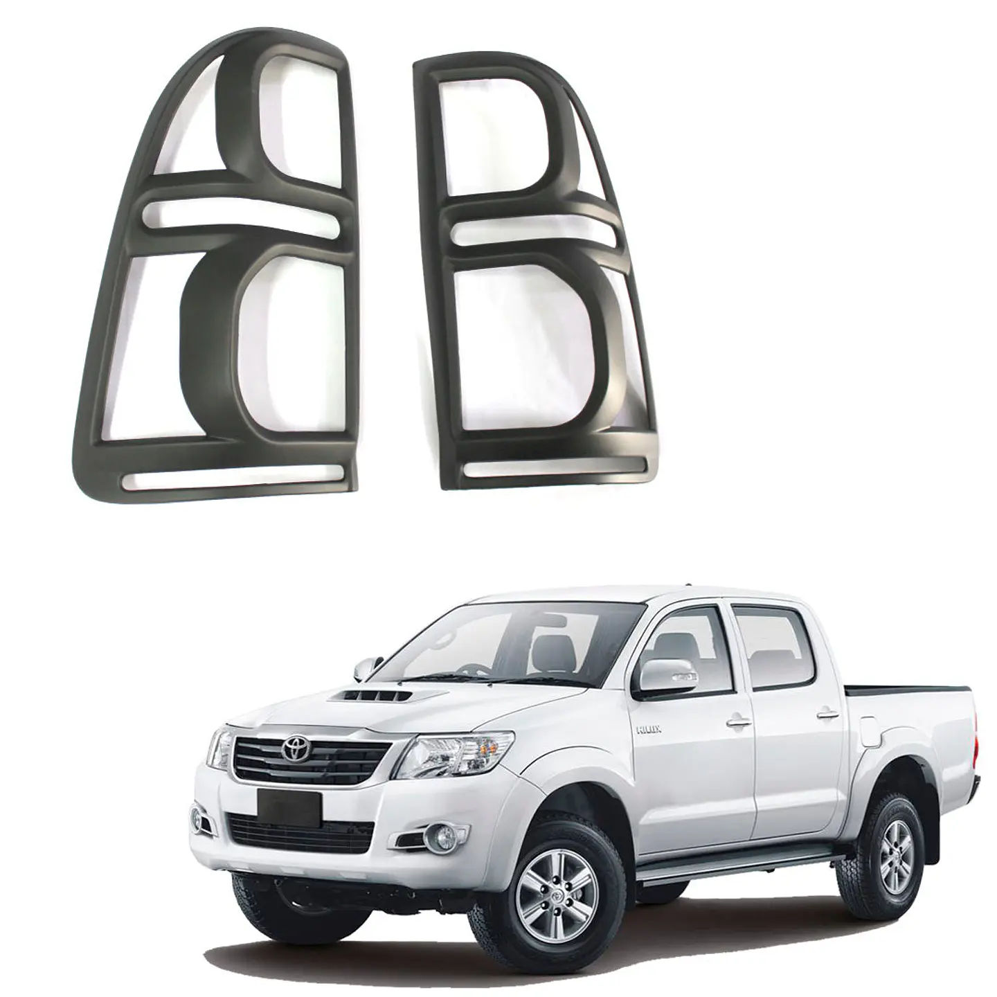 Bisel Trasero Negro Mate Hilux 2012-2015 1