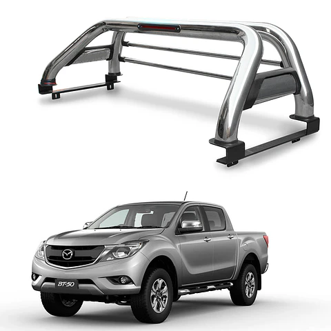 Barra Antivuelco de Acero Inoxidable para Mazda BT-50 2013-2020 – Seguridad y Estilo