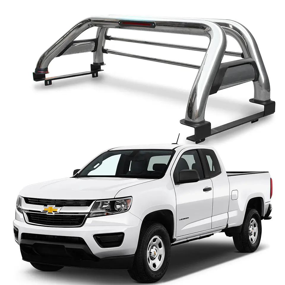 Barra Antivuelco de Acero Inoxidable para Chevrolet Colorado 2015-2022 – Seguridad y Estilo 1
