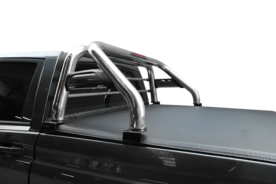Barra Antivuelco Acero Inoxidable Ssangyong Actyon Sport | Luz de Freno y Base para Lona | Kangaroo Chile 3