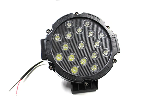 Foco Redondo Negro Led Hull 36v 51w 18 Cm Diametro 17 Leds