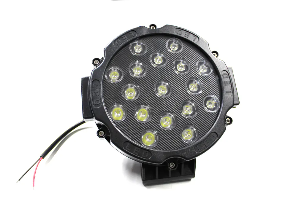 Foco Redondo Negro Led Hull 36v 51w 18 Cm Diametro 17 Leds 2