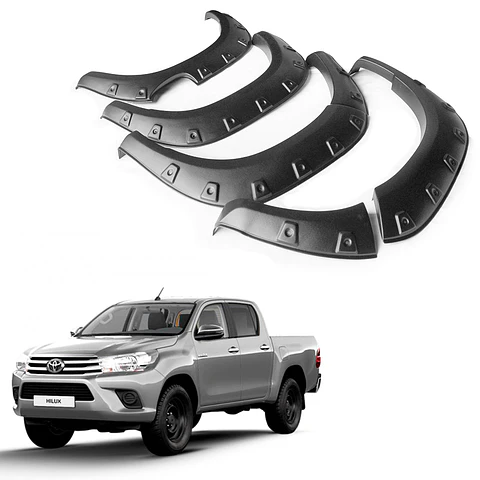 Extensiones de Tapabarro | Hilux Revo DX 2016-2019 | Kangaroo Chile