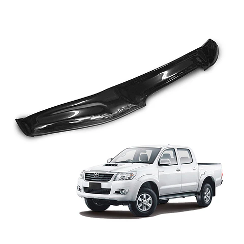 Deflector de Capot Toyota Hilux 2012-2015 ABS Negro – Con toma de aire, Instalación sin perforación