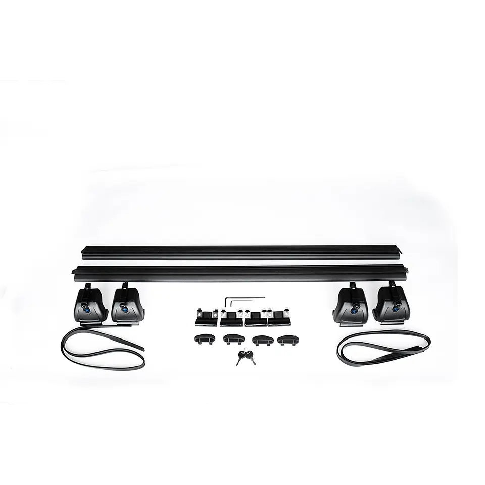 Barra de Techo Aluminio Porta Equipaje 130cm | Negro Reforzada 150kg | Kangaroo Chile 4
