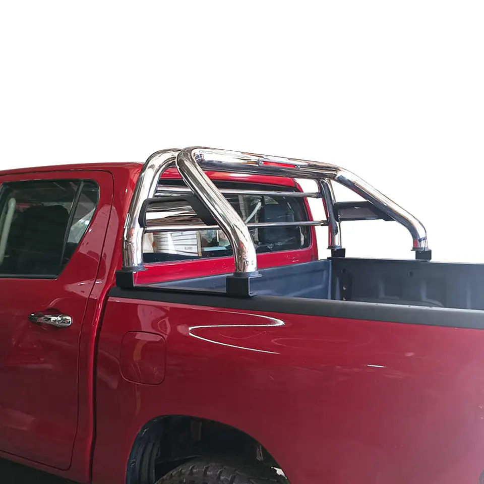Barra Antivuelco Acero Inoxidable Ssangyong Actyon Sport | Luz de Freno y Base para Lona | Kangaroo Chile 4