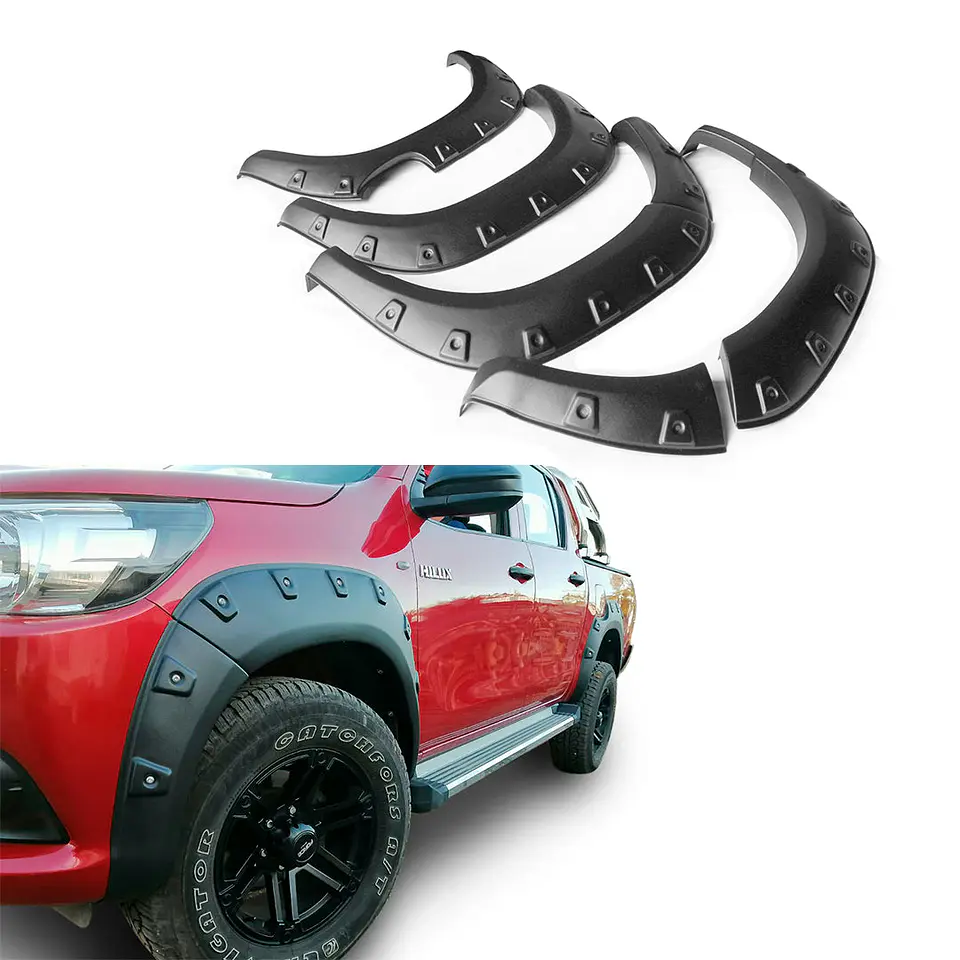 Extensiones de Tapabarro | Hilux Revo DX 2016-2019 | Kangaroo Chile 2
