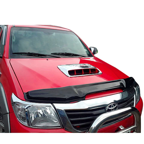 Deflector de Capot Toyota Hilux 2012-2015 ABS Negro – Con toma de aire, Instalación sin perforación