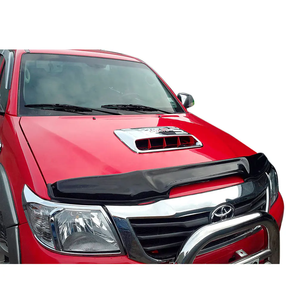 Deflector de Capot Toyota Hilux 2012-2015 ABS Negro – Con toma de aire, Instalación sin perforación 2