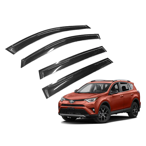 Aletas Bota Agua Toyota RAV4 2013-2019 ABS Negro – Instalación fácil con cinta 3M