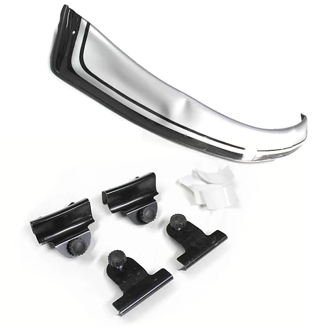 Deflector de Capot Mitsubishi L200 2006-2015 ABS Bicolor Negro/Plata – Instalación sin perforación