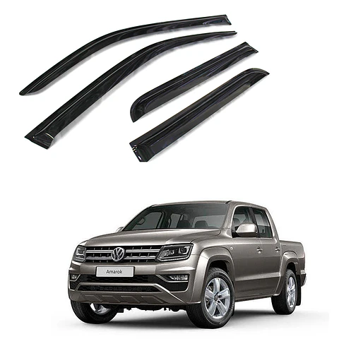Aletas Bota Agua Volkswagen Amarok ABS Negro – Instalación fácil con cinta 3M