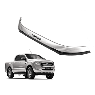 Deflector De Capot Ford Ranger 2016-2020 Bicolor Negro Plata