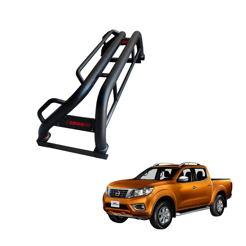 Barra Antivuelco Fierro Nissan NP300 2016-2021 | Con Luz de Freno y Base para Lona | Kangaroo Chile 1