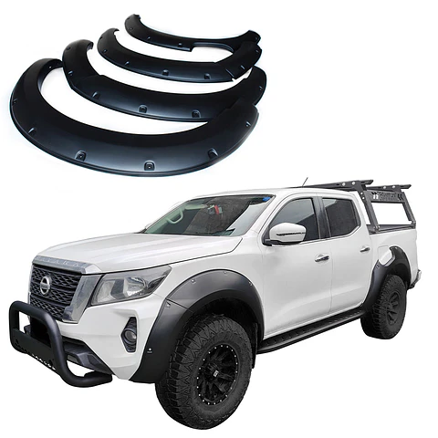 Extensiones de Tapabarro | Estilo Militar Liso | Nissan Navara 2021-2022 | Kangaroo Chile