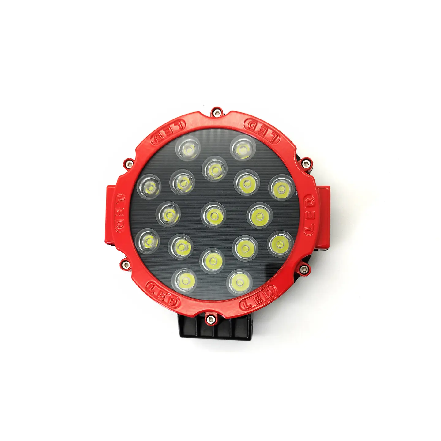 Foco Redondo Rojo Led Hull 36v 51w 18 Cm Diametro 17 Leds 1