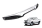 Deflector de Capot Toyota Hilux 2012-2015 ABS Negro-Plateado – Con espacio para toma de aire - Miniatura 1