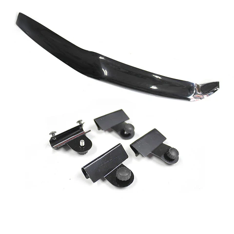 Deflector de Capot Toyota Hilux 2012-2015 ABS Negro – Sin toma de aire, Instalación sin perforación