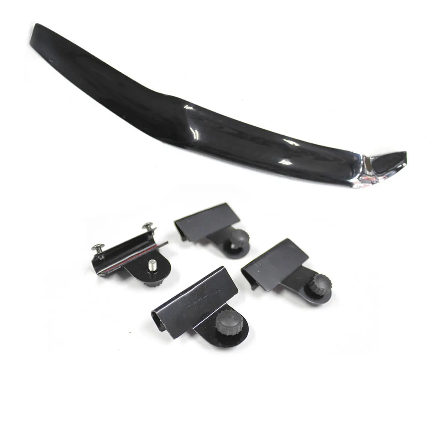 Deflector de Capot Toyota Hilux 2012-2015 ABS Negro – Sin toma de aire, Instalación sin perforación 2